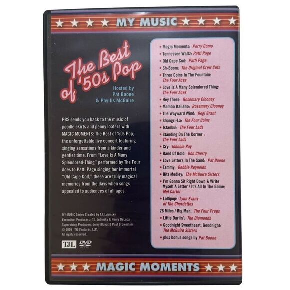 The Best Of 50's Pop, Magic Moments ( 2009 , DVD, TJL ) - Picture 2 of 5